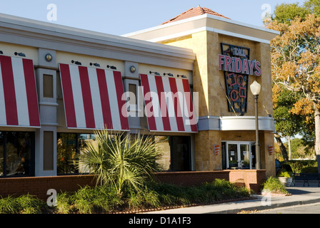 T.G.I. Venerdì il ristorante USA Foto Stock