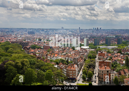 Bruxelles - outlook dal Basilica nazionale del Sacro Cuore Foto Stock