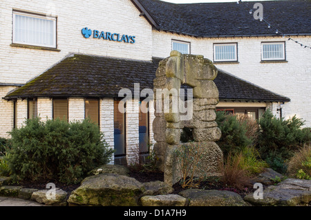 Okehampton Devon England. Il 9 dicembre 2012. Barclays Bank in Red Lion cantiere. Okehampton. Foto Stock