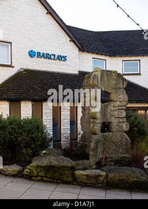 Okehampton Devon England. Il 9 dicembre 2012. Barclays Bank in Red Lion cantiere. Okehampton. Foto Stock