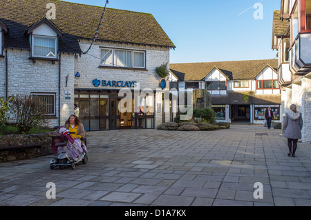 Okehampton Devon England. Il 9 dicembre 2012. Barclays Bank in Red Lion cantiere. Okehampton. Foto Stock