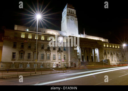 Università di Leeds Morbo di Parkinson Building di notte Foto Stock
