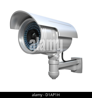 Immagine 3d di classico cctv a infrarossi Foto Stock