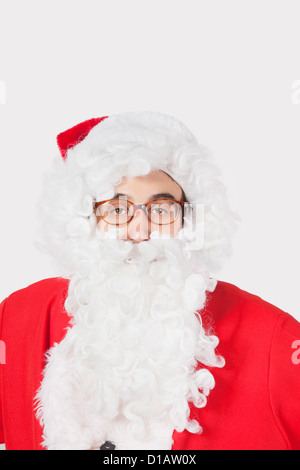 Ritratto uomo in costume di Santa Foto Stock