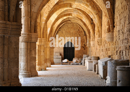 Rodi. Isole Dodecanesi. La Grecia. Il museo archeologico, la Città Vecchia, la città di Rodi. Foto Stock