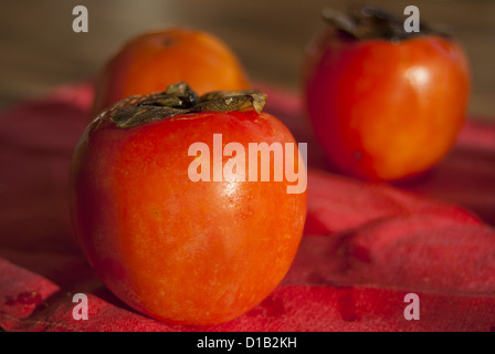 Il kaki, frutta coltivata anche in Italia Foto Stock