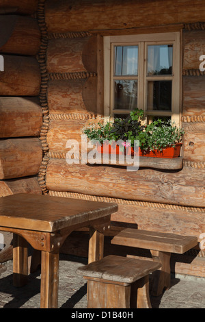 Tradizionale russo casa in legno Foto Stock