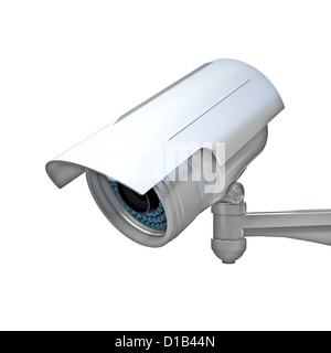 Immagine 3d di classico cctv a infrarossi Foto Stock