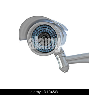 Immagine 3d di classico cctv a infrarossi Foto Stock