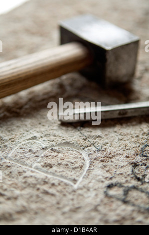 Strumenti di scultore Foto Stock