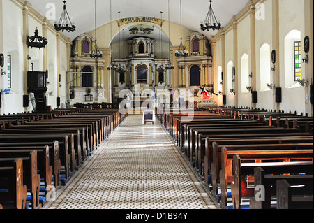 Chiesa di Santa Maria - Sito Patrimonio Mondiale dell'UNESCO in Santa Maria città, Illocos Sur, isola di Luzon, Filippine Foto Stock