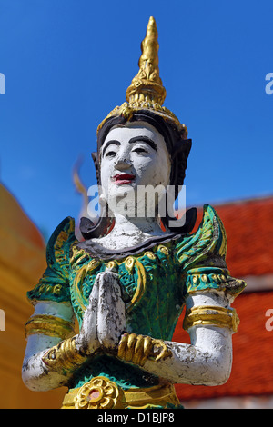 Statua thailandese al Wat Pa Phrao Nai tempio, Chiang Mai, Thailandia Foto Stock