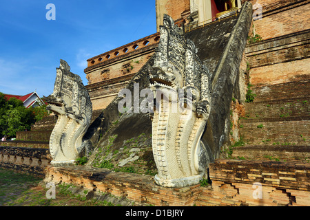 Wat Chedi Luang tempio, Chiang Mai, Thailandia Foto Stock