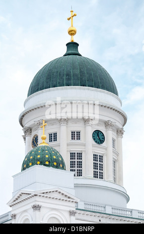 Cupola di Helsinki principale cattedrale della città Foto Stock