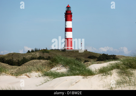 Amrum, Süddorf, Germania, faro e delle dune Foto Stock