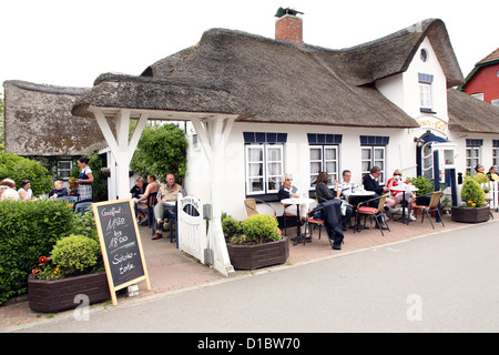 Amrum, nebbia, Germania, Friesen ristorante Cafe Foto Stock