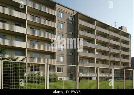 Berlino, Germania, vacante in edifici residenziali a Lichtenberg Foto Stock