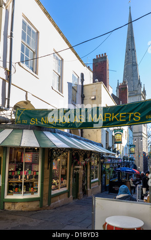 St Nicholas Market in Inghilterra Bristol REGNO UNITO Foto Stock