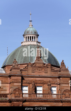 People's Palace Glasgow, dettaglio architettonico della cupola, Glasgow Green, Scozia, Regno Unito Foto Stock