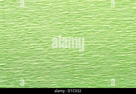 Green stropicciata carta crespa sfondo Foto Stock
