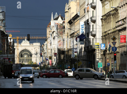 Budapest, Ungheria, il traffico nel centro cittadino Foto Stock