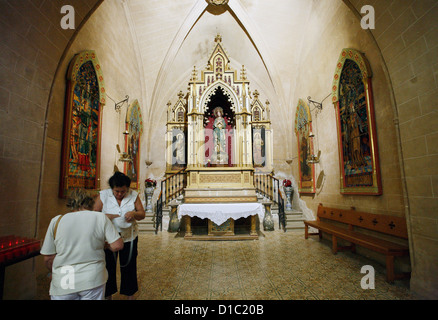 Alcudia, Mallorca, Spagna, nell'altare laterale Esglesia Parroquial de Sant Jaume Foto Stock