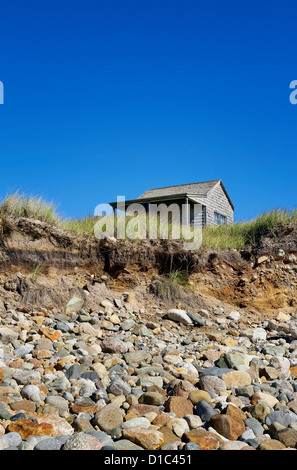 Capanna sulla spiaggia, Martha's Vineyard, Massachusetts, STATI UNITI D'AMERICA Foto Stock