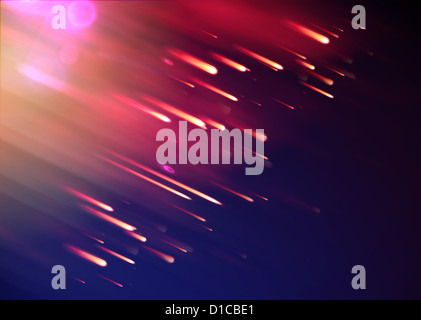 Abstract con sfondo sfocato magic neon di raggi di luce Foto Stock