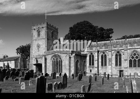 St Romalds chiesa parrocchiale, Romaldkirk village, Superiore Teesdale, Contea di Durham, Inghilterra, Regno Unito Foto Stock