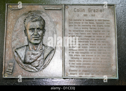 Colin più grazier codice Enigma hero memorial Tamworth Staffordshire England Regno Unito Foto Stock