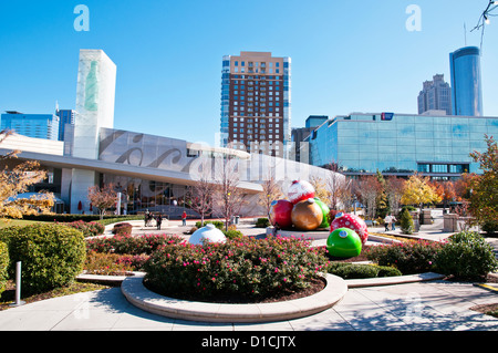 Pemberton place, casa del Mondo di Coca-cola , Atlanta, Georgia, Stati Uniti d'America Foto Stock