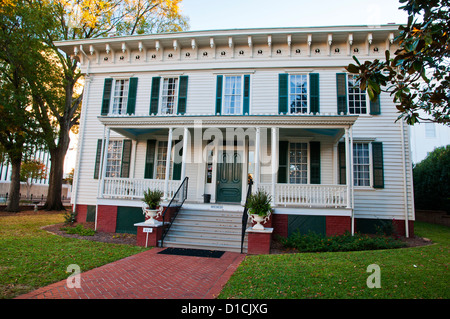 La prima casa bianca della Confederazione, Montgomery, capitale dello stato degli USA di Alabama, STATI UNITI D'AMERICA Foto Stock