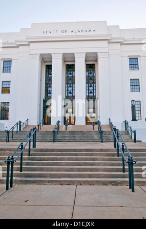 Ingresso principale di Alabama Dipartimento di archivi e storia edificio, Montgomery, capitale dello stato degli USA di Alabama, STATI UNITI D'AMERICA Foto Stock