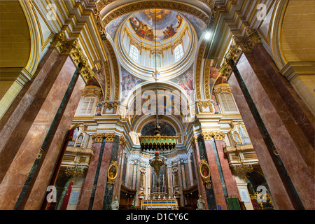 Cattedrale di San Paolo a Mdina, Malta, Europa Foto Stock