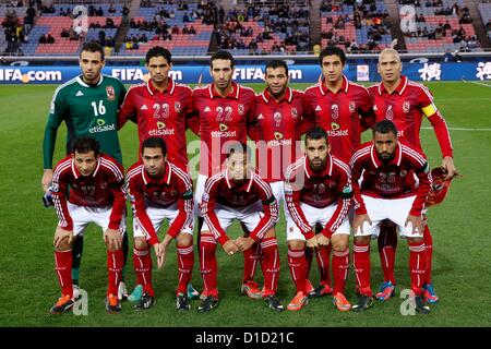 Kanagawa, Giappone. 16 dicembre 2012. Al-Ahly gruppo team line-up, Dicembre 16, 2012 - Calcio : Club FIFA World Cup Giappone 2012, terzo posto match tra Al-Ahly SC 0-2 CF Monterrey a Yokohama International Stadium, Kanagawa, Giappone. (Foto di AFLO SPORT) [1156] Foto Stock