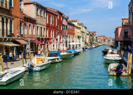 Murano il canale principale vicino Venezia Foto Stock