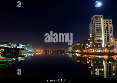 Canal Grande Bacino Dublin Foto Stock