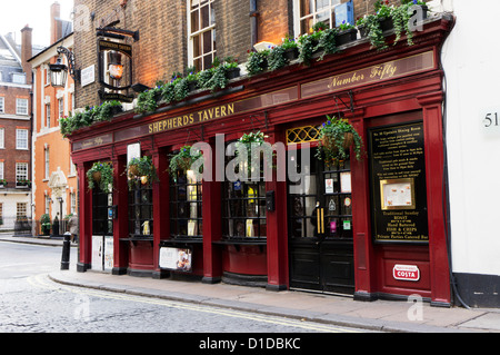 I Pastori Taverna casa pubblica nel pastore area di mercato di Mayfair, Londra. Foto Stock