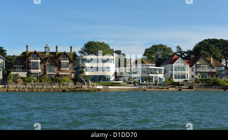 Banchi di sabbia, il porto di Poole, Dorset England Regno Unito uno dei posti più costosi per immobili nel Regno Unito Foto Stock