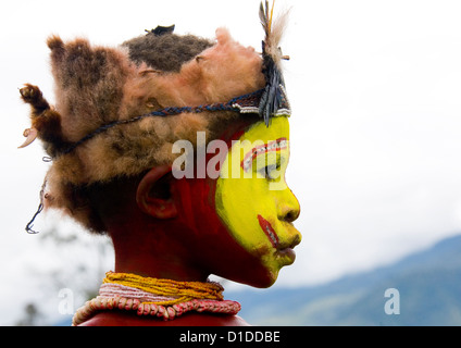 Mount Hagen cantare cantare festival, Highlands, Papua Nuova Guinea Foto Stock