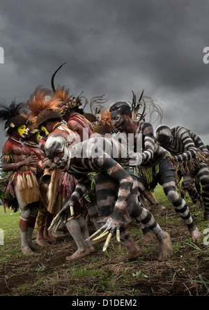 Mount Hagen cantare cantare festival, Highlands, Papua Nuova Guinea Foto Stock