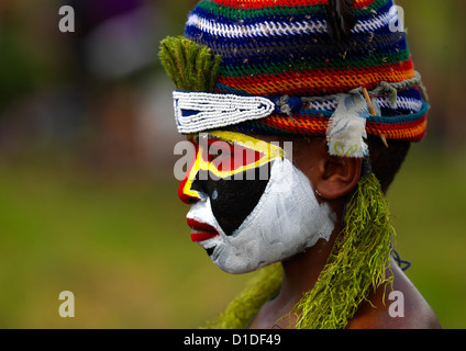 Mount Hagen cantare cantare festival, Highlands, Papua Nuova Guinea Foto Stock