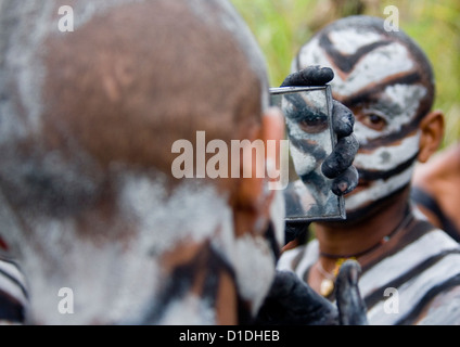 Mount Hagen cantare cantare festival, Highlands, Papua Nuova Guinea Foto Stock