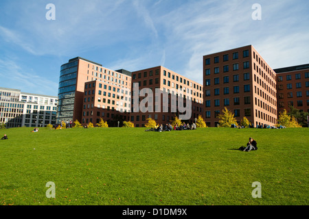 Moderno appartamento blocchi al Potsdamer Platz a Berlino, Germania Foto Stock