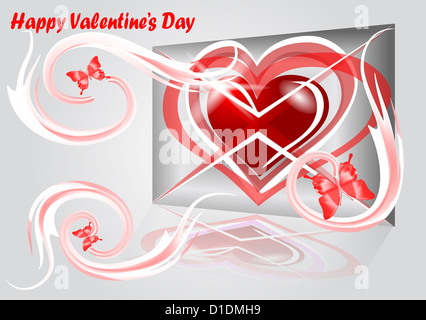 Sfondo astratto dal giorno di San Valentino. Foto Stock