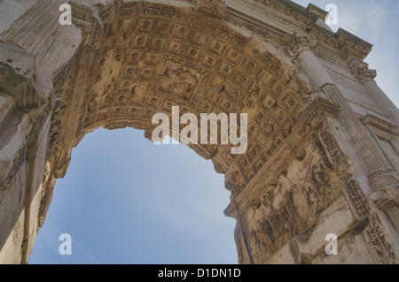 Arco di Tito, Forum Romanum, Roma, Italia Foto Stock