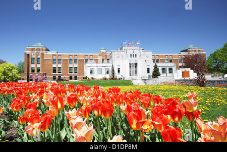 Montreal Garden-Canada botanico in primavera. Foto Stock