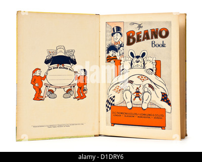 Raro 1954 Annuale Beano da D.C. Thomson & Co, dotate di Biffo l'Orso, Dennis la minaccia e altri