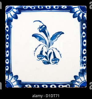 Antique Delft piastrella ceramica Foto Stock