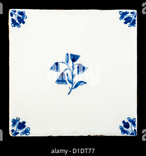 Antique Delft piastrella ceramica Foto Stock